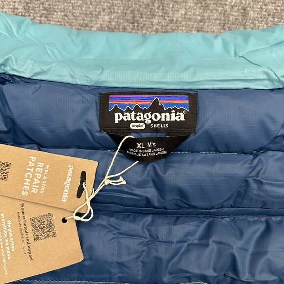 Patagonia Men’s Down Sweater Zip Jacket Subtidal Blue 84675 Size XL NEW $279 - Picture 8 of 13
